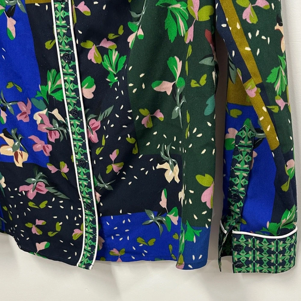 CAbi Multicolor bronco blouse Floral Patterned Shirt S 5520 - Picture 5 of 9